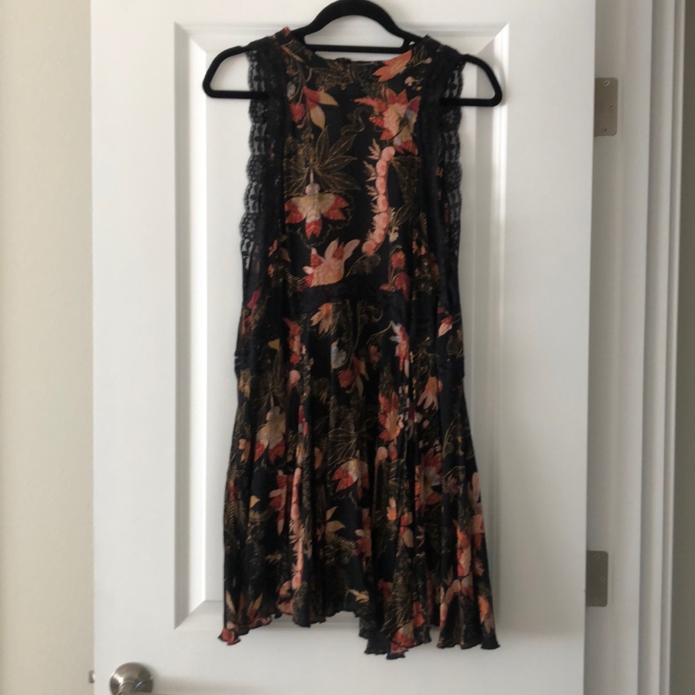 Black Floral slip dress